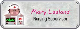 Colordome Nurse Namebadges