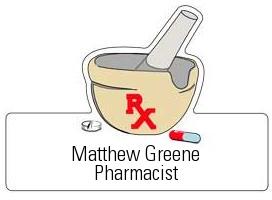 Engraved Pharmacist Nametags