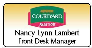 Engraved Courtyard Name Tags
