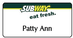 Engraved Foods Namebadges