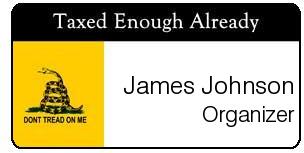 Engraved Political Namebadges