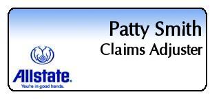 Engraved Allstate Name Tags