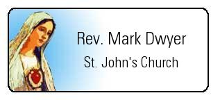 Engraved Catholic Nametags