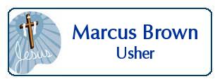 Engraved Methodist Name Tags