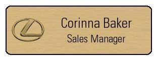 Engraved Lexus Name Tags