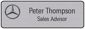 Engraved Mercedes-Benz Name Tags