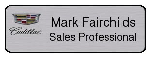 Engraved Auto Name Tags