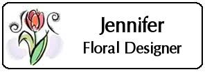 Engraved Botanical Namebadges