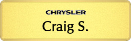 Metalfrost Chrysler Namebars