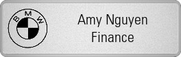 Metalfrost BMW Namepins