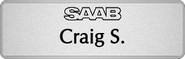Metalfrost Saab Namepins