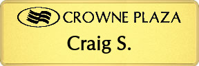 Metalfrost Crowne-Plaza Nametags