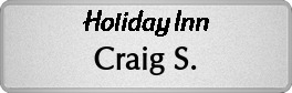 Metalfrost Hospitality Namebadges