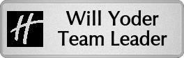 Metalfrost Hotel Namebadges