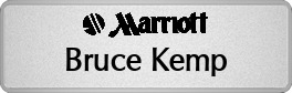 Metalfrost Marriott Namebadges