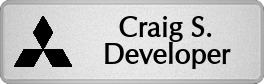 Metalfrost Mitsubishi Namebadges Metalfrost Mitsubishi Namebadges