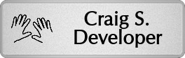 Metalfrost Spa Namebadges