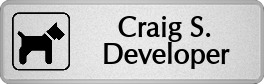 Metalfrost Veterinary Namebadges