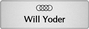 Metalfrost Audi Namebadges
