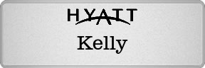 Metalfrost Hyatt Namebadges