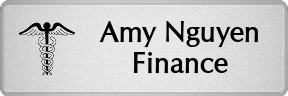 Metalfrost Optometrist Namebadges