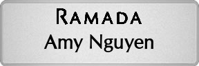 Metalfrost Ramada Namebadges