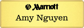Metalfrost Residence Inns Namebadges