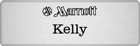 Metalfrost Marriott Namebadges